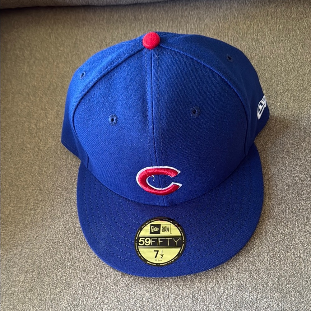 New Era Cubs 59FIFTY Official On-Field Fitted Cap size 7 1/2